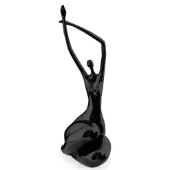 Awakened Grace 54cm Black Resin Indoor Sculpture