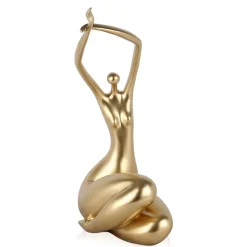 Awakened Grace 54cm Gold Resin Indoor Sculpture