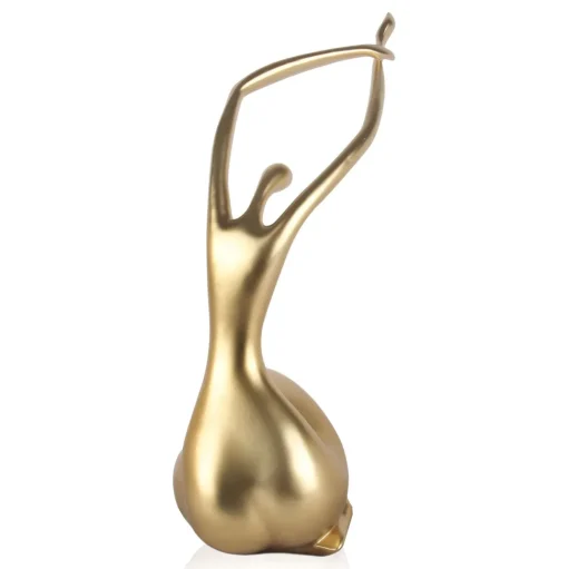 Awakened Grace 54cm Gold Resin Indoor Sculpture