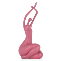 Awakened Grace 32cm Pink Resin Indoor Sculpture