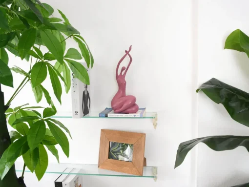 Awakened Grace 32cm Pink Resin Indoor Sculpture