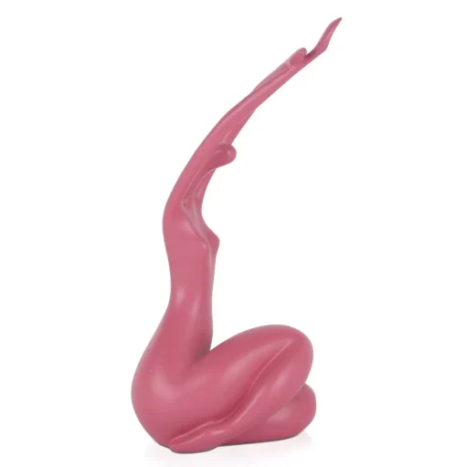 Awakened Grace 32cm Pink Resin Indoor Sculpture