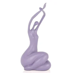 Awakened Grace 32cm Violet Resin Indoor Sculpture