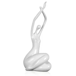 Awakened Grace 32cm White Resin Indoor Sculpture