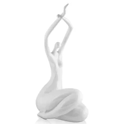 Awakened Grace 54cm White Resin Indoor Sculpture