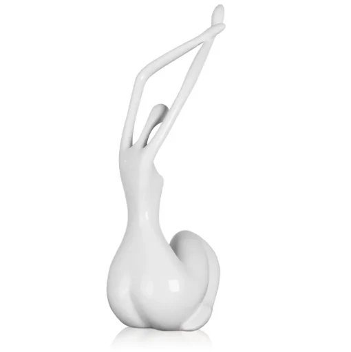 Awakened Grace 32cm White Resin Indoor Sculpture