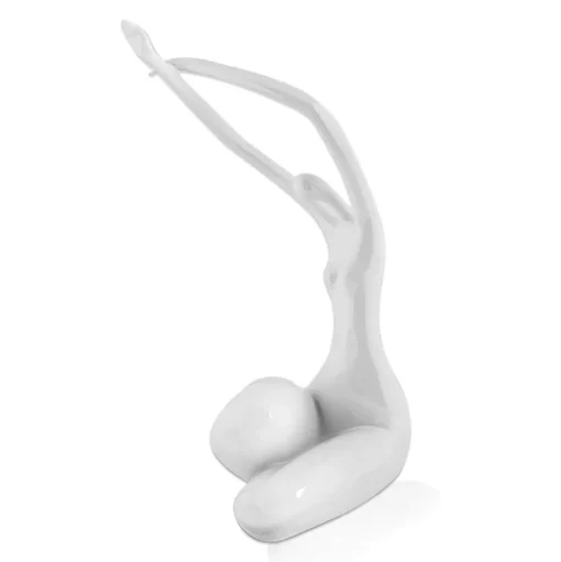 Awakened Grace 32cm White Resin Indoor Sculpture