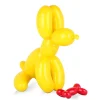 Balloon Dog & Bone 46cm Yellow Resin Indoor Sculpture