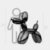 Balloon Dog 130cm Black Fibreglass Indoor Sculpture