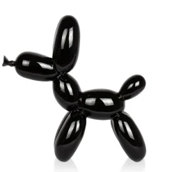 Balloon Dog 27cm Black Resin Indoor Sculpture