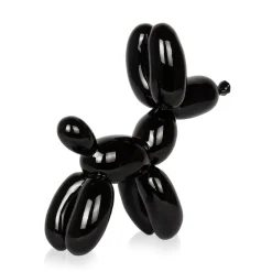 Balloon Dog 27cm Black Resin Indoor Sculpture