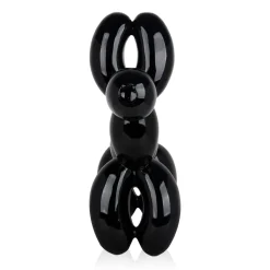 Balloon Dog 62cm Black Resin Indoor Sculpture