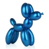 Balloon Dog 46cm Blue Resin Indoor Sculpture