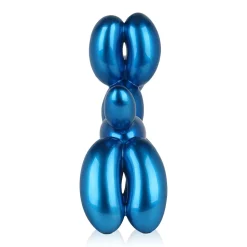 Balloon Dog 46cm Blue Resin Indoor Sculpture
