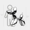 Balloon Dog 130cm Chrome Fibreglass Indoor Sculpture
