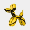 Balloon Dog 80cm Gold Metal Garden Sculpture