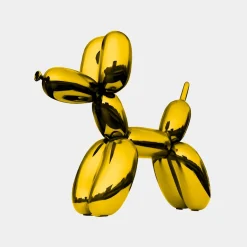 Balloon Dog 80cm Gold Metal Garden Sculpture
