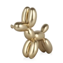 Balloon Dog 27cm Gold Resin Indoor Sculpture
