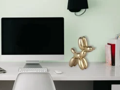Balloon Dog 27cm Gold Resin Indoor Sculpture