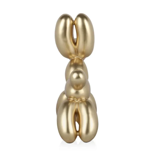 Balloon Dog 27cm Gold Resin Indoor Sculpture