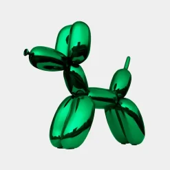 Balloon Dog 80cm Green Metal Garden Sculpture