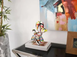 Balloon Dog 27cm Multicoloured Resin Indoor Sculpture