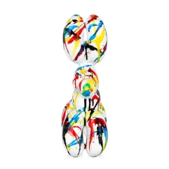 Balloon Dog 27cm Multicoloured Resin Indoor Sculpture