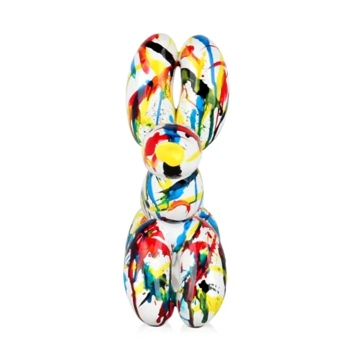 Balloon Dog 27cm Multicoloured Resin Indoor Sculpture