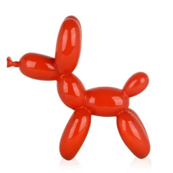 Balloon Dog 27cm Orange Resin Indoor Sculpture