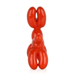 Balloon Dog 27cm Orange Resin Indoor Sculpture