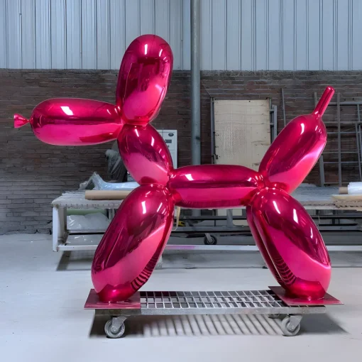 Balloon Dog 240cm Pink Fibreglass Indoor Sculpture