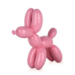 Balloon Dog 27cm Pink Resin Indoor Sculpture