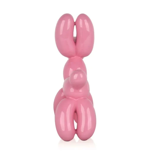 Balloon Dog 27cm Pink Resin Indoor Sculpture