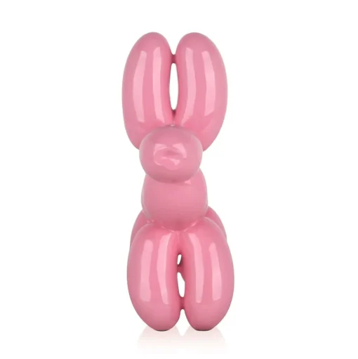 Balloon Dog 27cm Pink Resin Indoor Sculpture