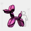 Balloon Dog 200cm Purple Metal Garden Sculpture