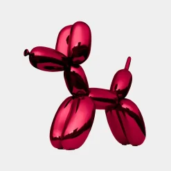 Balloon Dog 80cm Red Metal Garden Sculpture