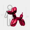 Balloon Dog 130cm Red Metal Garden Sculpture