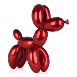 Balloon Dog 62cm Red Resin Indoor Sculpture