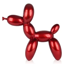 Balloon Dog 62cm Red Resin Indoor Sculpture