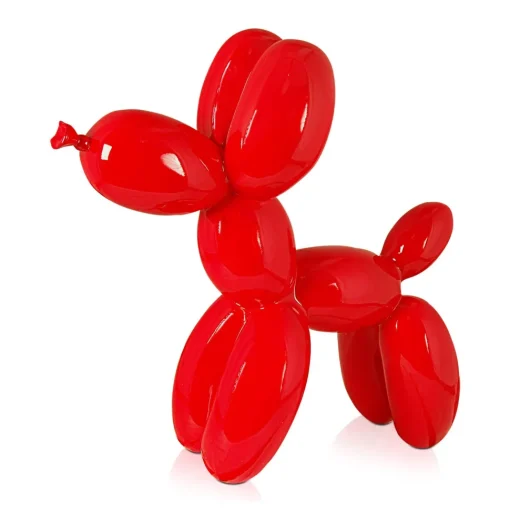 Balloon Dog 46cm Rosso Red Resin Indoor Sculpture