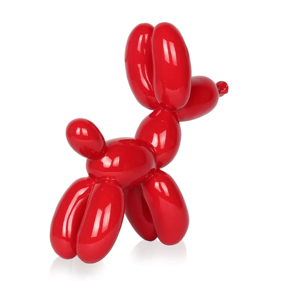 Balloon Dog 27cm Rosso Red Resin Indoor Sculpture