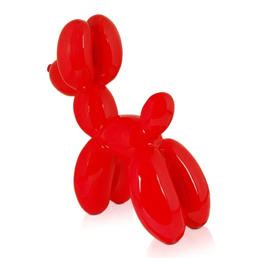 Balloon Dog 46cm Rosso Red Resin Indoor Sculpture