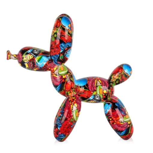 Balloon Dog 27cm Tattoo Art Resin Indoor Sculpture