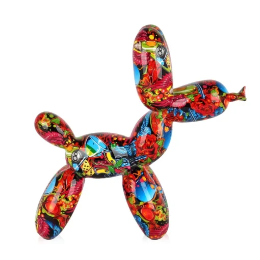 Balloon Dog 27cm Tattoo Art Resin Indoor Sculpture