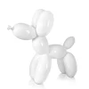 Balloon Dog 27cm White Resin Indoor Sculpture