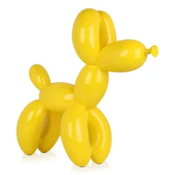 Balloon Dog 62cm Yellow Resin Indoor Sculpture