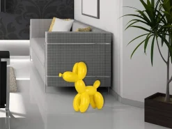 Balloon Dog 62cm Yellow Resin Indoor Sculpture