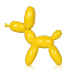 Balloon Dog 27cm Yellow Resin Indoor Sculpture