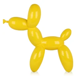 Balloon Dog 62cm Yellow Resin Indoor Sculpture