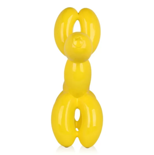 Balloon Dog 62cm Yellow Resin Indoor Sculpture